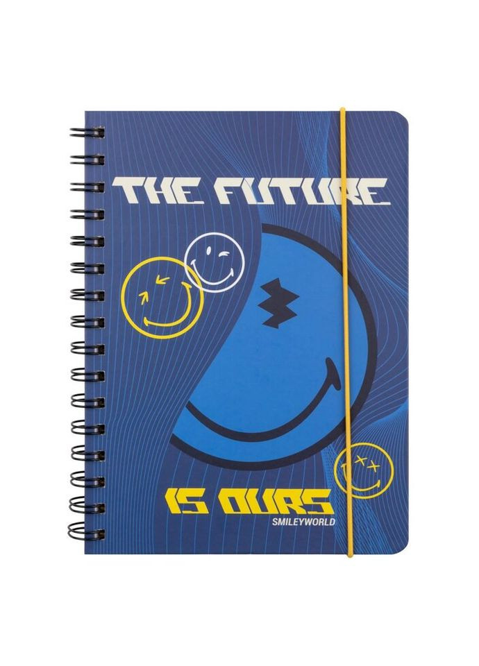 Блокнот на спіралі із гумкою А5 Smiley World 151832 80 листів Yes (335584761)