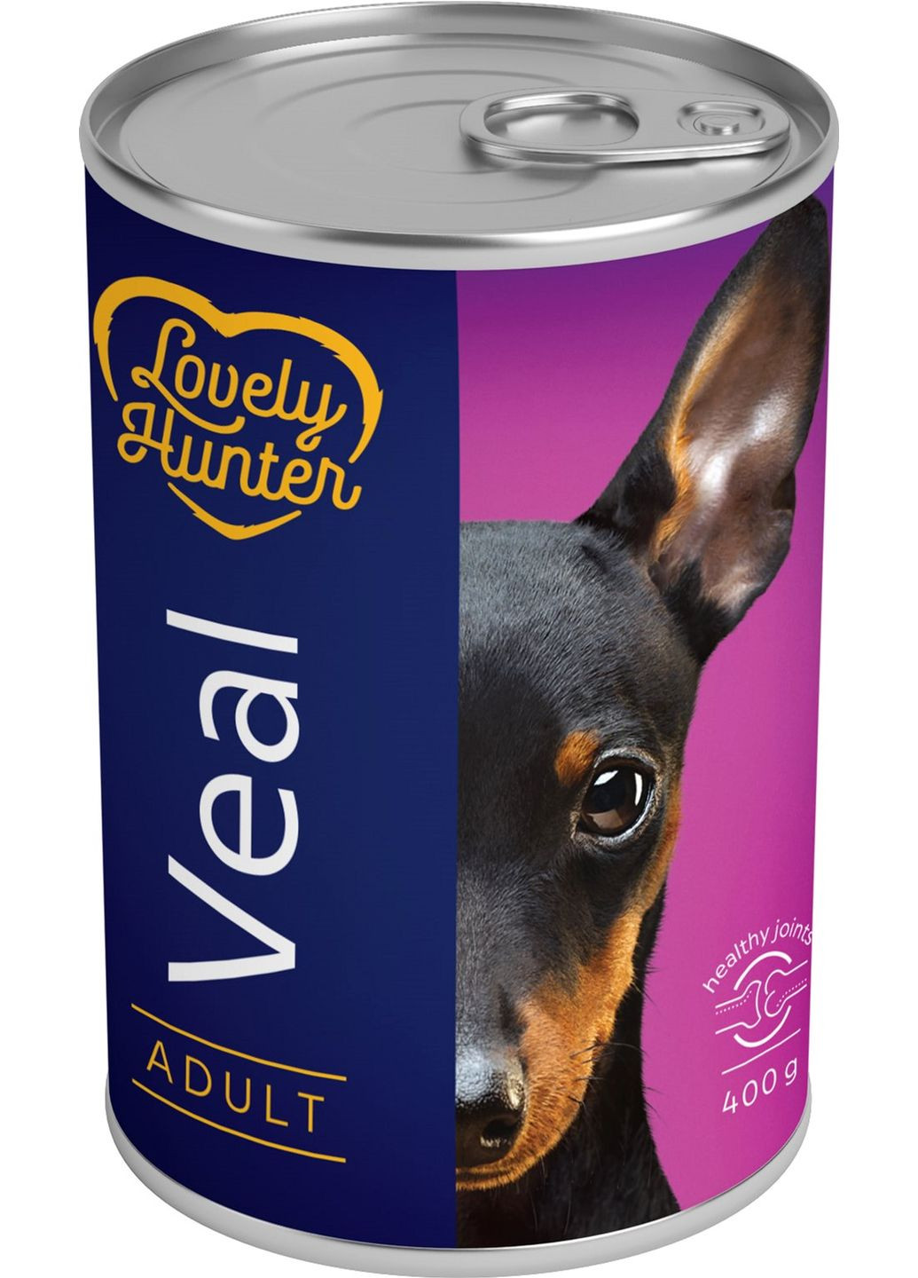 Влажный корм для взрослыx собак с телятиной Adult veal 400 г (4771317453525) Lovely Hunter (279563475)