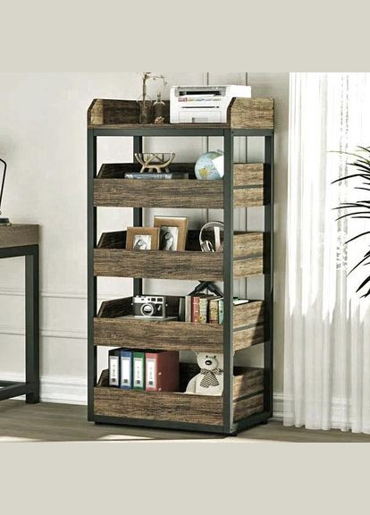 Стеллаж кухонный из дерева Вейсис венге-сепия (СТА-00141208) No Brand (327867264)