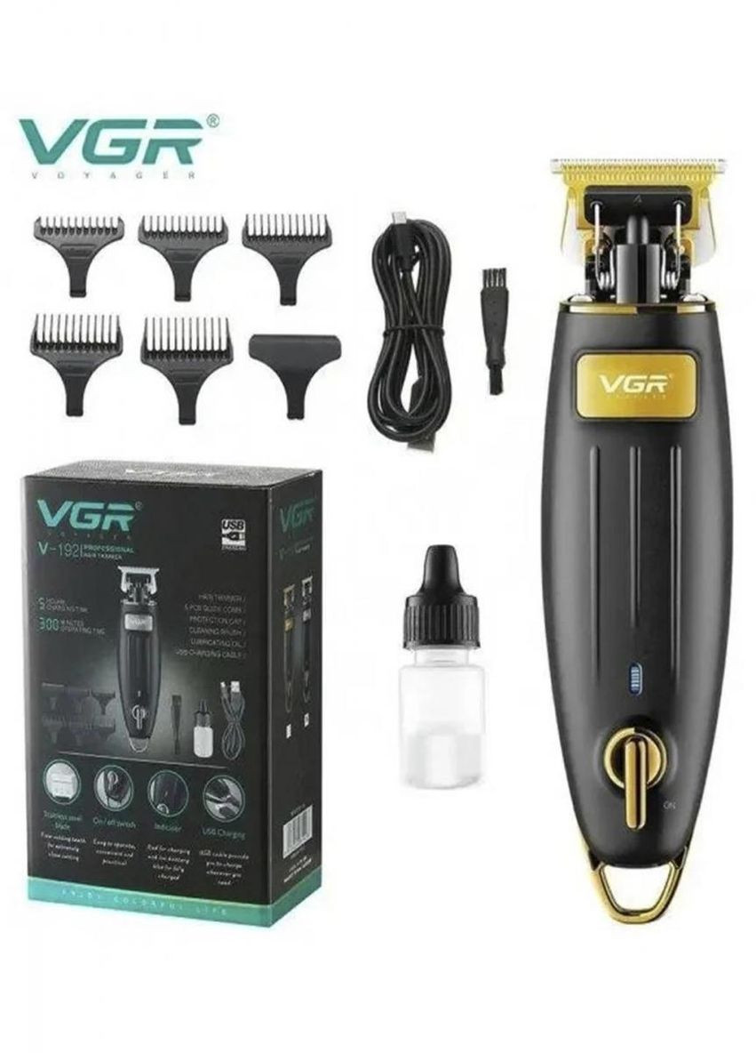 Професійна акумуляторна машинка для стриження волосся V-192 машинка для волосся VGR (297331646)