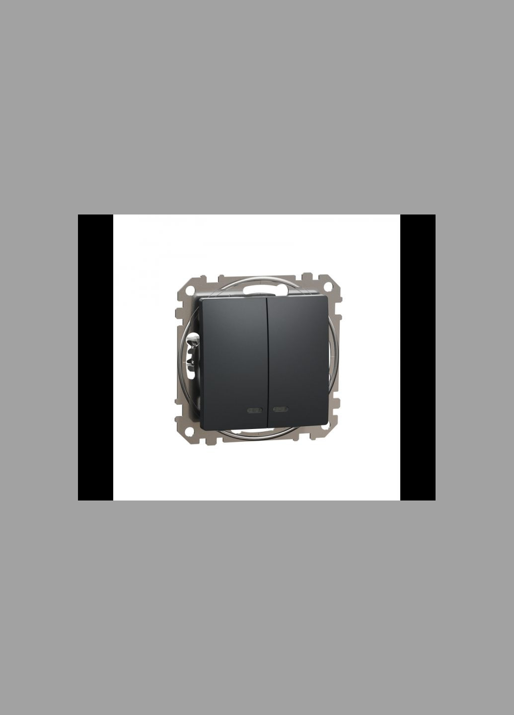 Двоклавішний вимикач з LED підсвіткою [SDD114105L] ABS-UV Sedna Design&Element Шнейдер Електрік Schneider Electric (344530088)