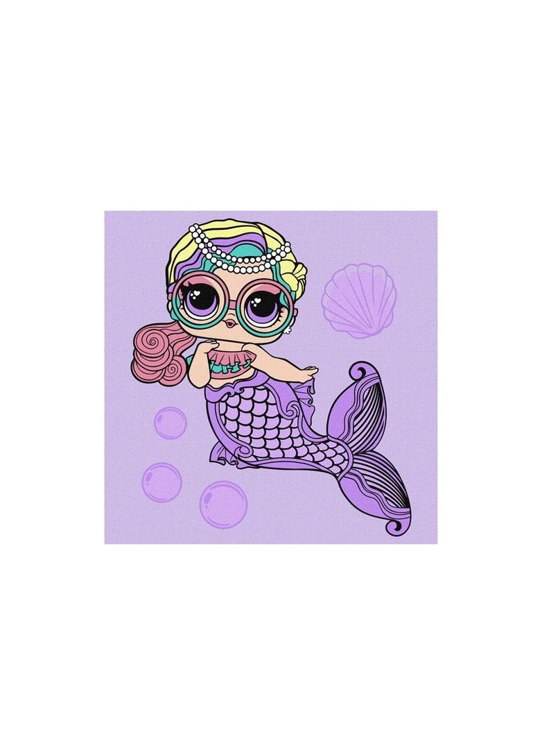 Набор для росписи по номерам 40x40 см KHO6263 "L.O.L. Mermaids Miss Sea" IDEYKA (389888451)