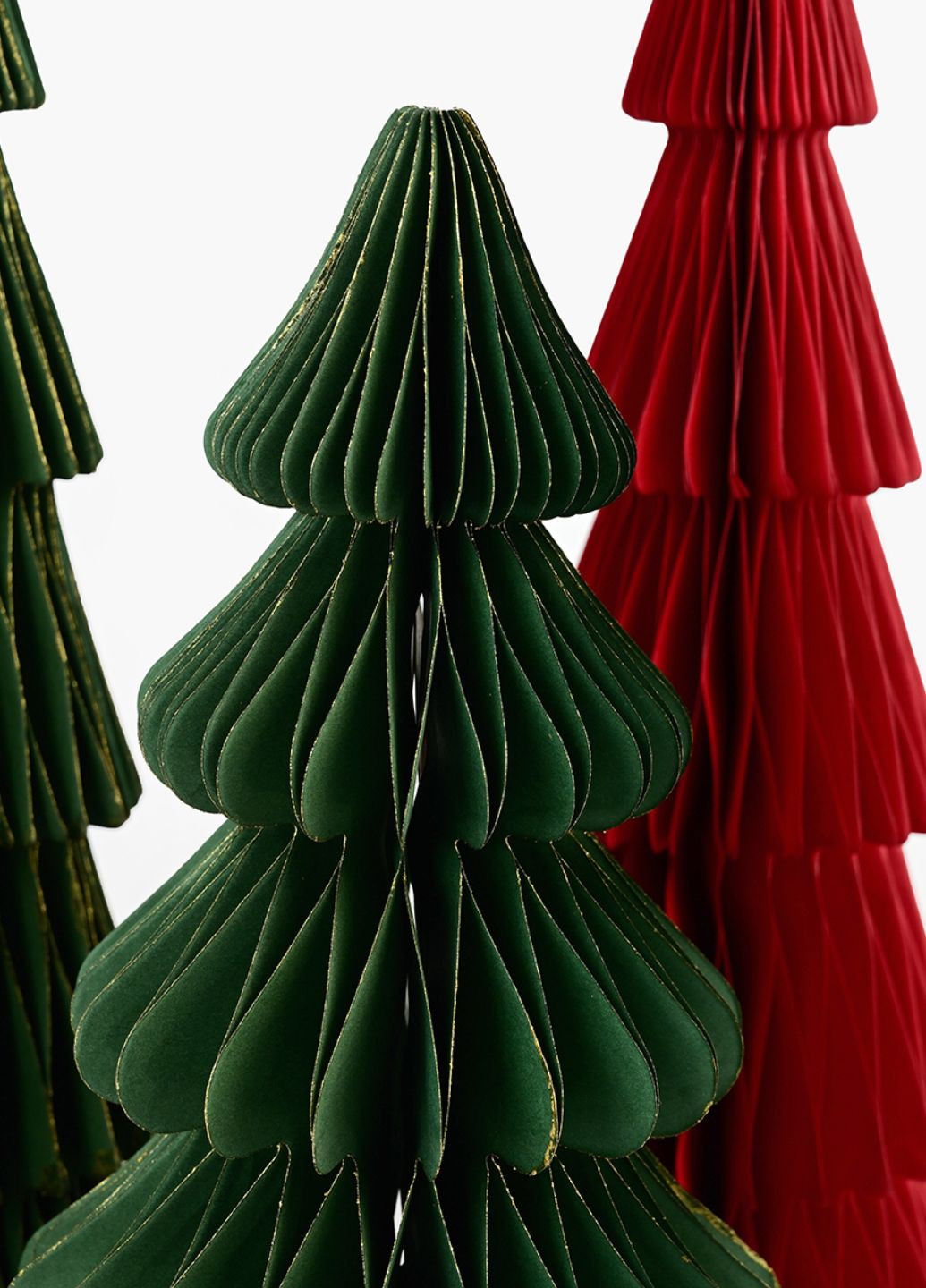 Ялинка паперова декоративна з блискітками 25 см MVM (311952125)