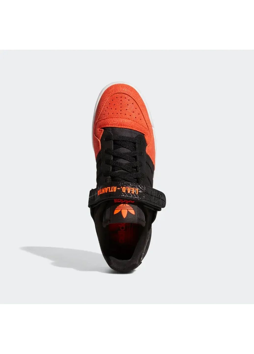 Чорні кросівки чоловічі forum low atlanta black/orange gz6604 adidas