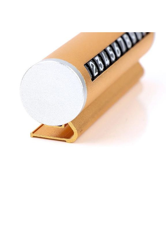 Автовизитка с номером телефона металл парковка золотая No Brand (342098999)