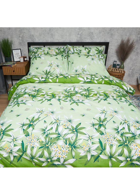 Комплект постільної білизни Микросатин Premium «» King Size 220x240 наволочки 2х40х60 (MS-820008190) Moon&Star Floral Bliss (356113396)