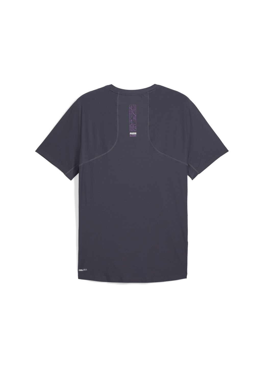 Сіра футболка seasons coolcell short sleeve tee men Puma
