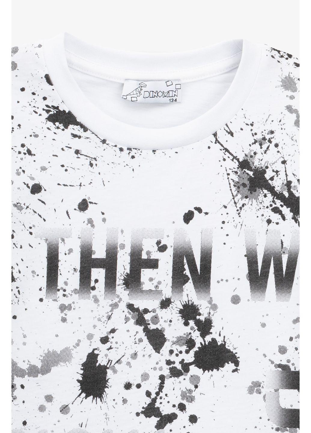 Біла літня футболка з візерунком для хлопчика 13217 116 см shop (2000990965301) Baby Show