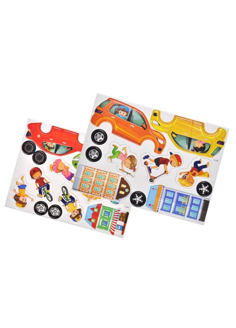 Настольная магнитная игра QB600-001 "Город" 42 магнита и магнитная доска qbee (368709294)