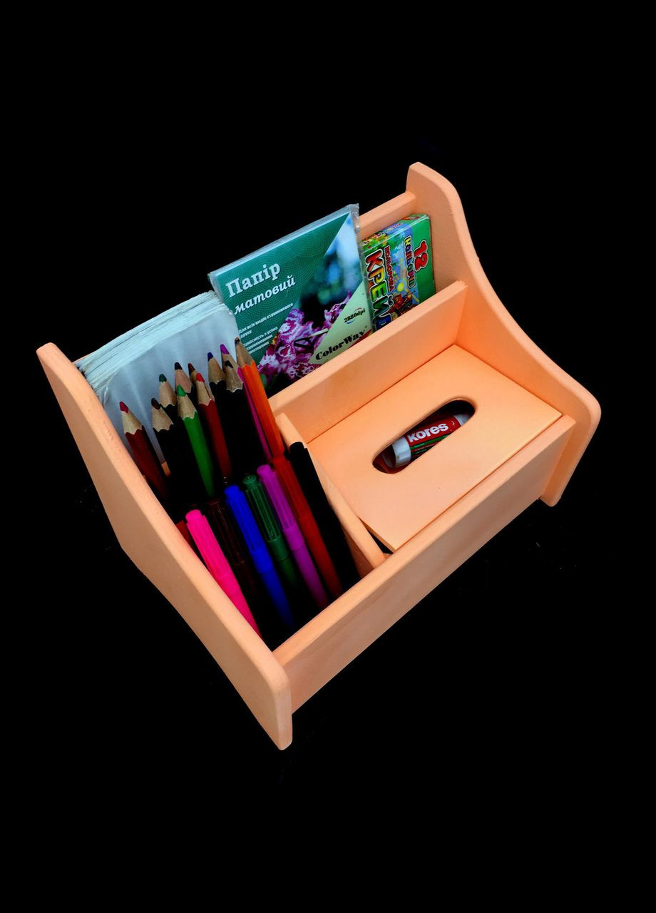 Органайзер настільний з дерева Майрон грейпфрут (КНЦ-008154) No Brand (328226400)