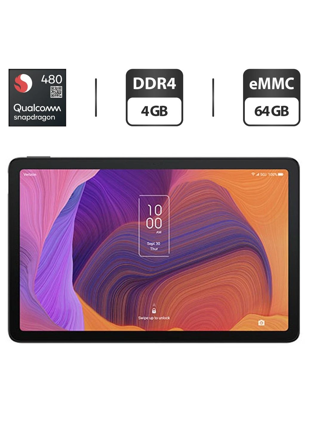 Планшет Tab Pro 9198S / 10.4" (2000x1200) IPS / Qualcomm Snapdragon 480 (8 ядер по 1.8 - 2.0) / 4 GB DDR4 / 64 GB eMMC / TCL (379228504)