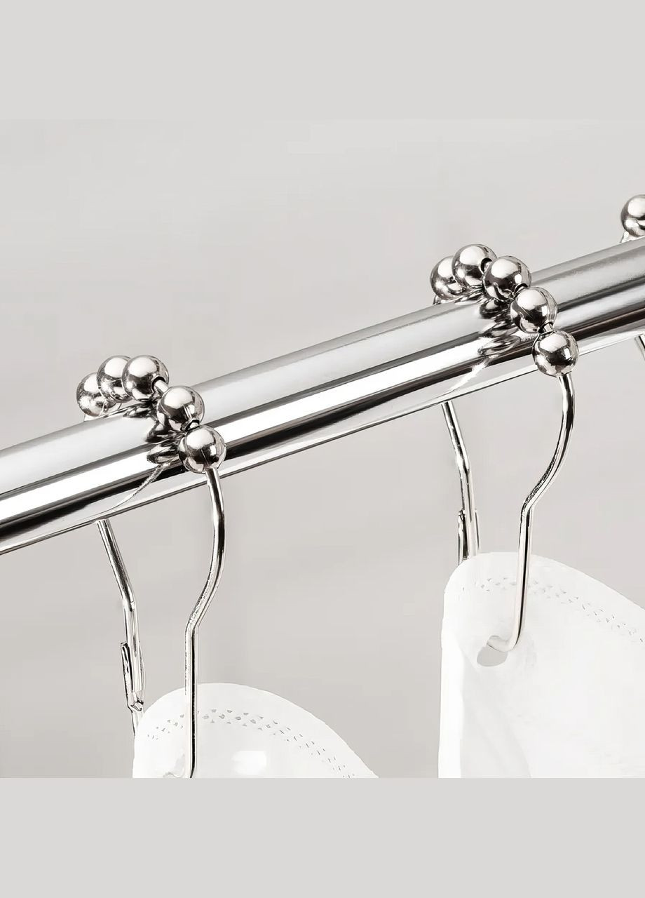 Штора для ванной и душа 178x183 см, шторка с принтом для ванной и душевой комнаты с металлическими крючками No Brand (344573440)