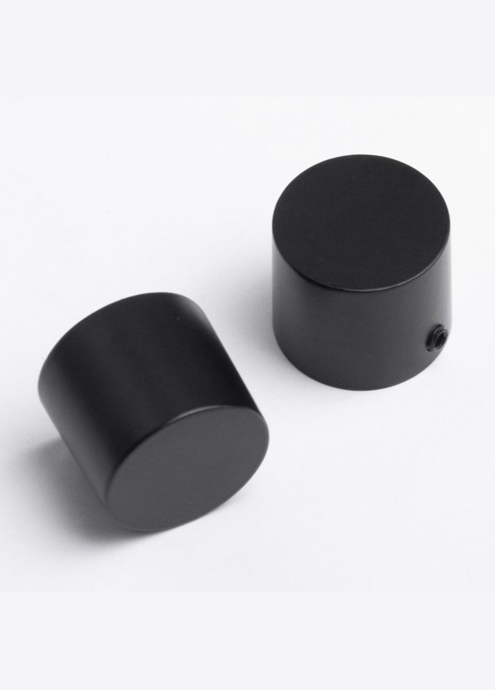 Карниз однорядный профильный 200 см 19 мм черный, готовый укомплектован IDEIA (300229116)