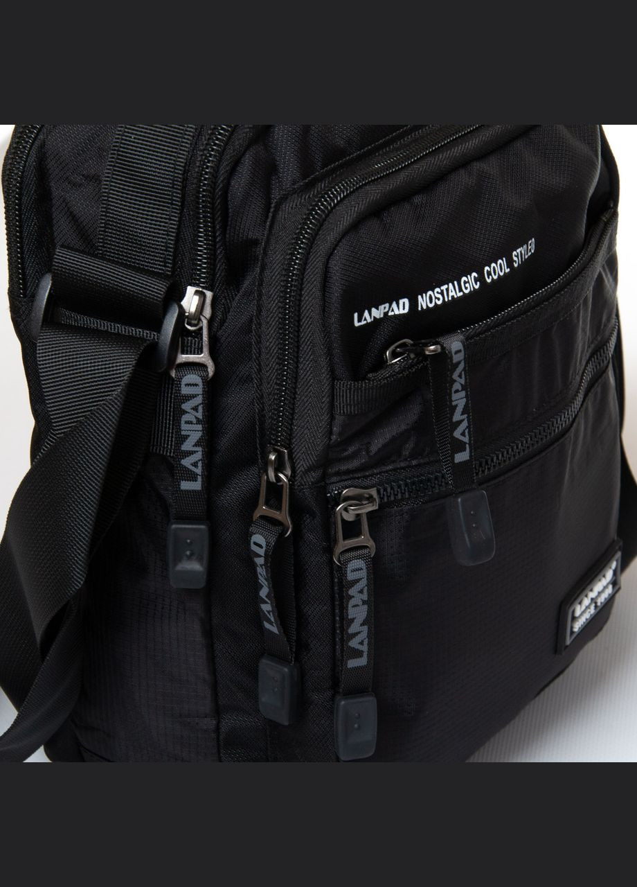 Мужская сумка на плечо LAN8651 Black Черная Lanpad (297642965)