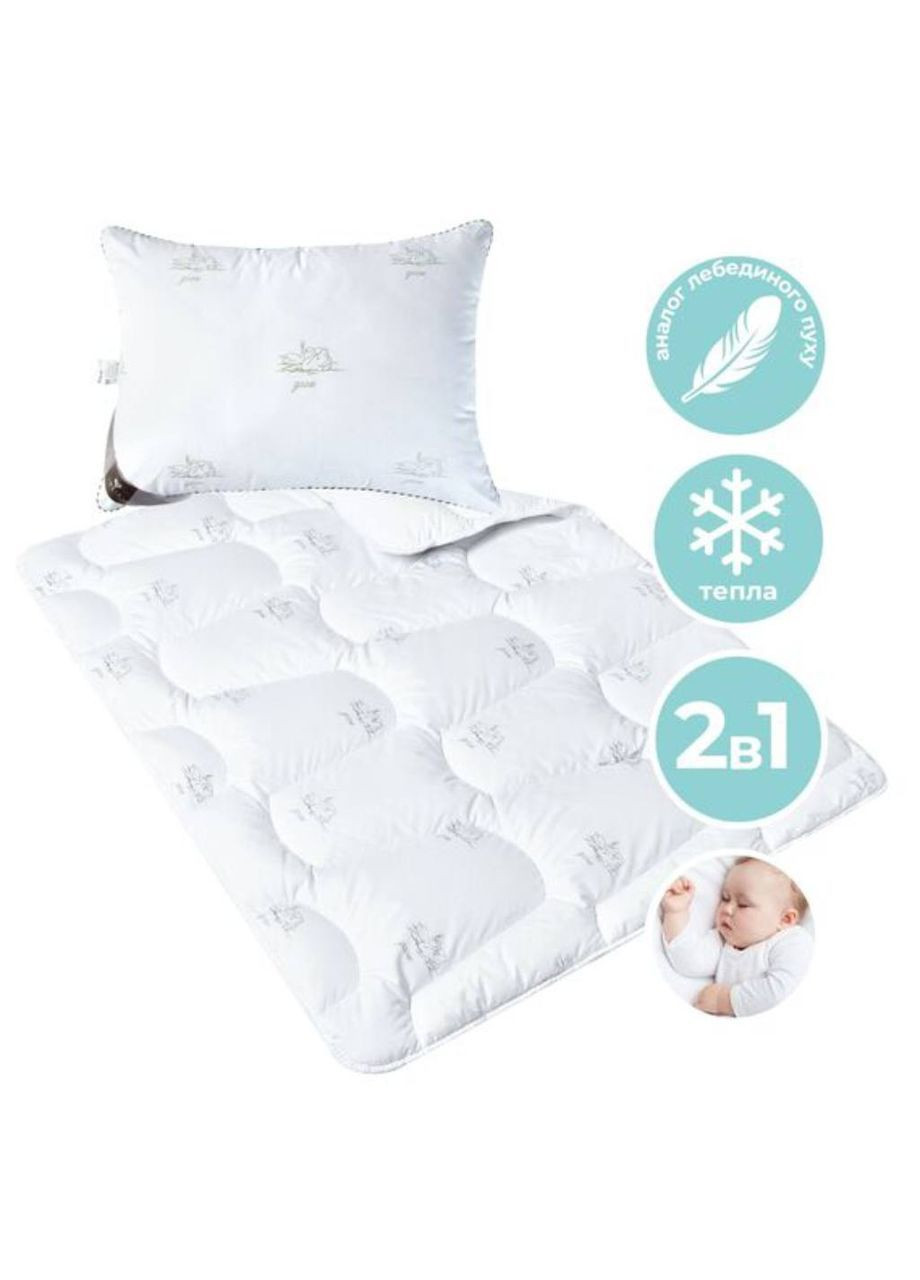 Детский набор одеяло 100х135 см и подушка 40х60 см PAPAELLA Super Soft Classic (370674723)