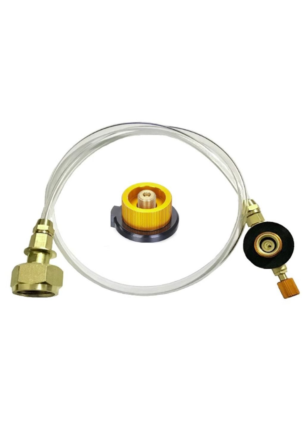 Перехідник для заправки газових туристичних балонів типу epi-gas + адаптер для цангових балонів No Brand (340689006)