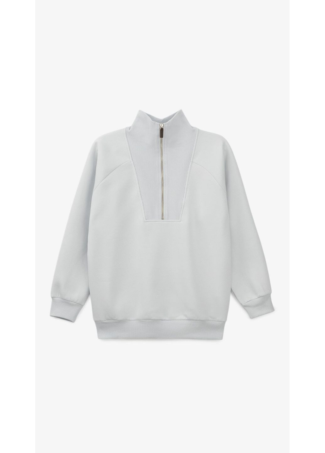 Голубой свитшот однотонный женский onme-105 голубой shop (2000999362484) On me однотонный (369726394)