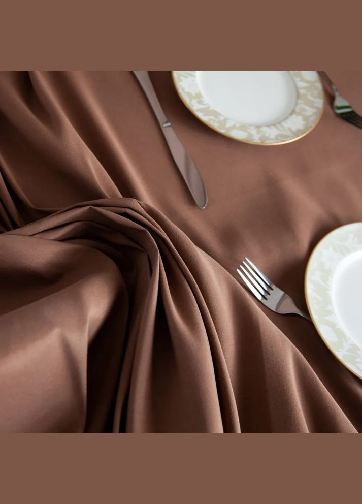 Скатертина водовідштовхувальна Aquastop Brownie С-04190-29830 140х180 см брауні ТЕП (364771442)