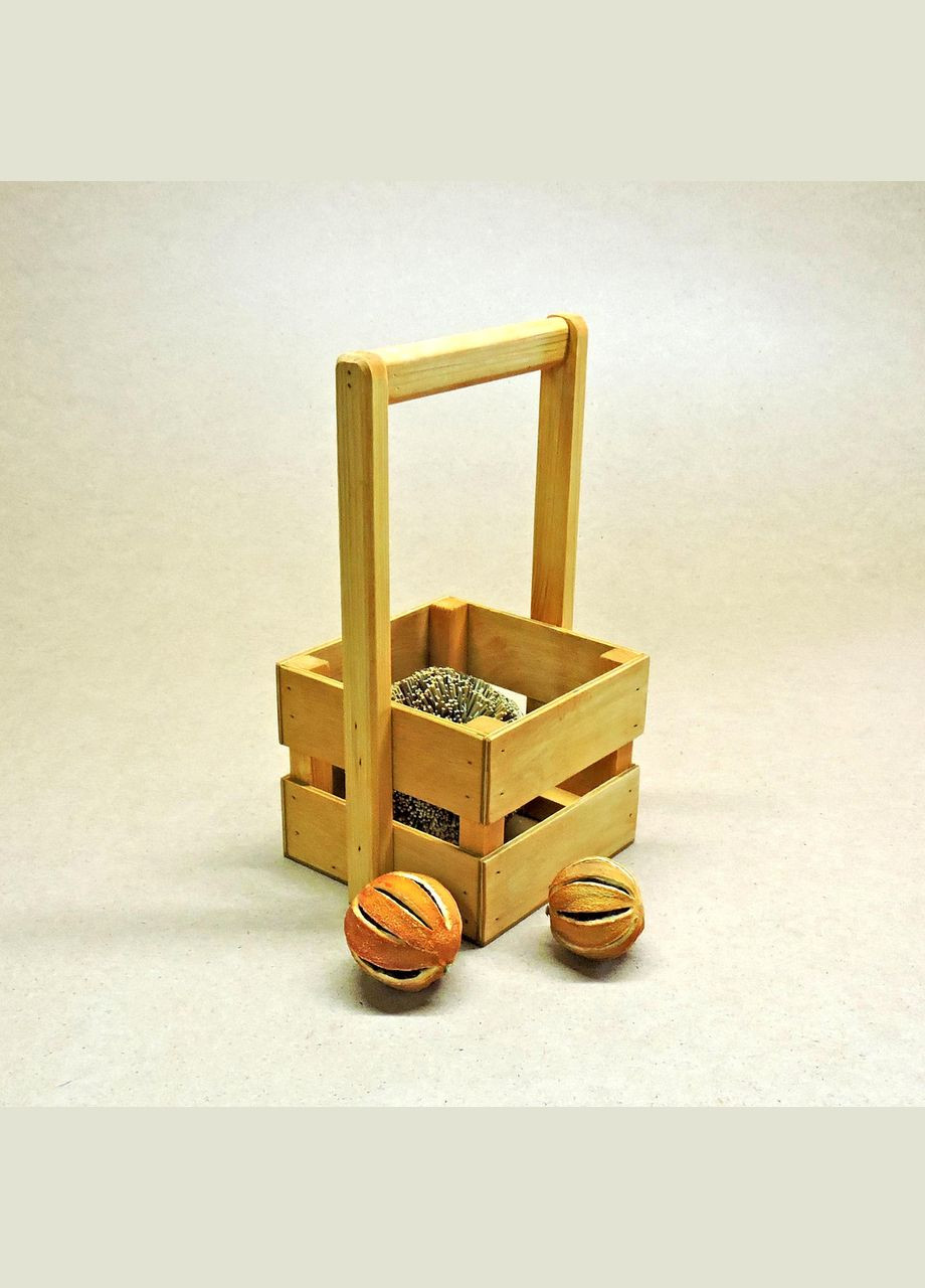 Подарочная корзинка из дерева Шервуд 18х18 карри (ПДК-0021303) No Brand (328909439)