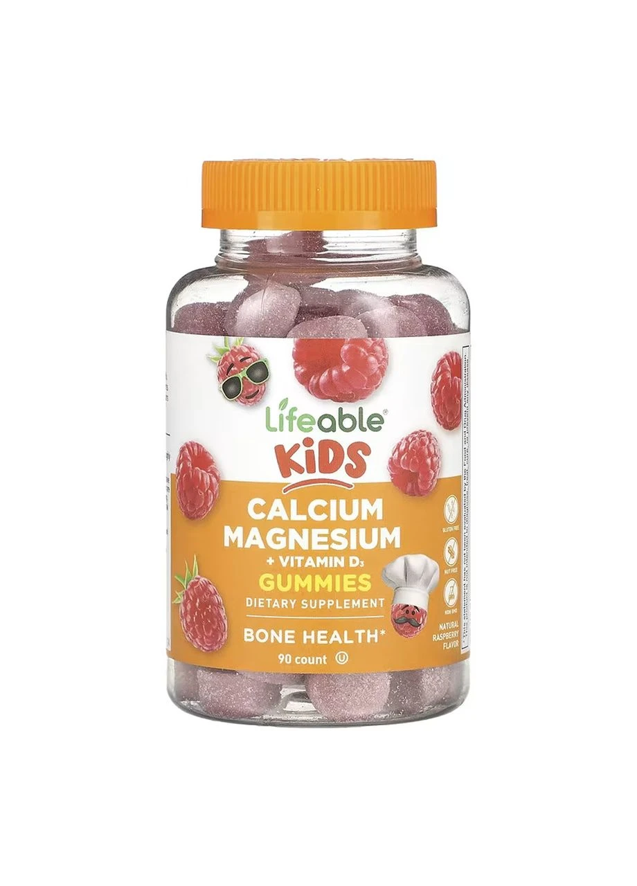 Calcium Magnesium + Vitamin D Kids - 90 gummies Lifeable (392265480)