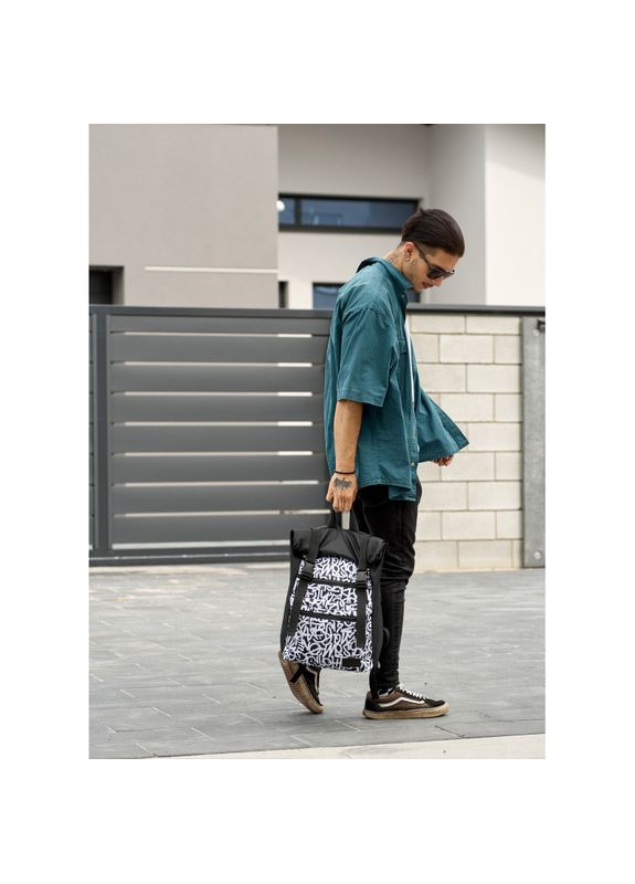 Чоловічий рюкзак RollTop ZARD з принтом Graphity Sambag (322870494)
