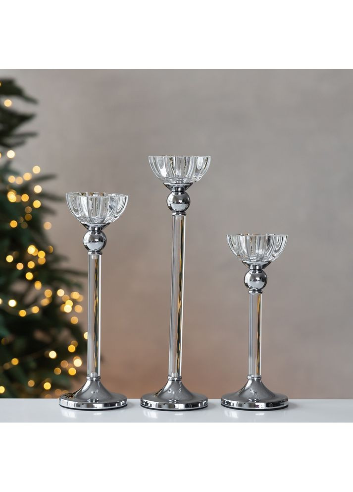 Набор из 3 подсвечников Сияние классики 31 см 19285-006 Lefard (363041477)