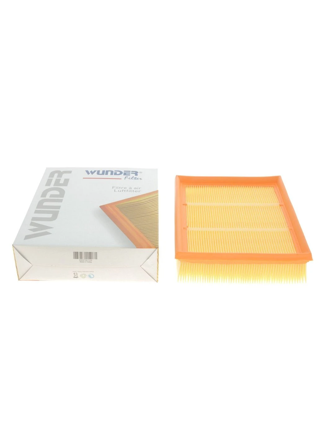 Фільтр повітряний MB (W169/W245) 1.5/1.7/2.0 WH 738 (opt-om) Wunder Filter (381468419)