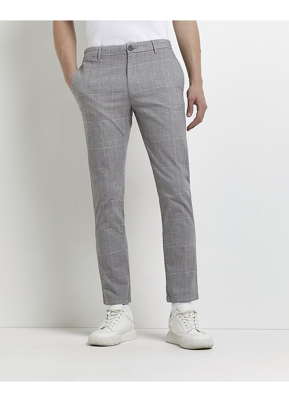 Брюки демісезон,сірий в клітку, River Island (356172489)