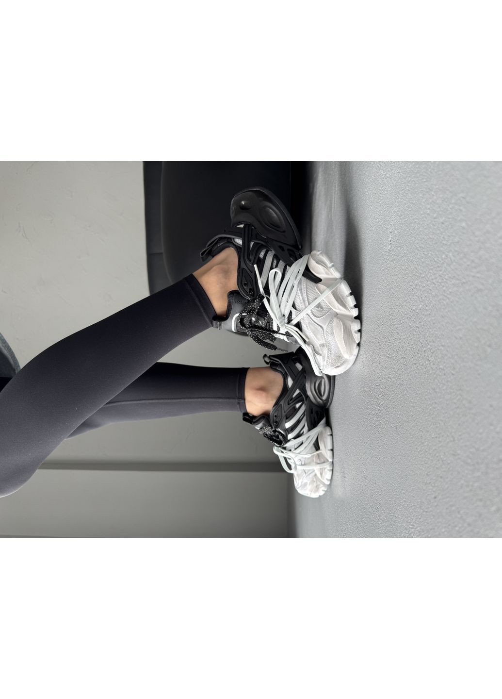 Кроссовки женские и мужские adidas Vento XLG Deluxe Black White | Адідас Венто Делюкс чёрно-белые демисезоны (372129275)