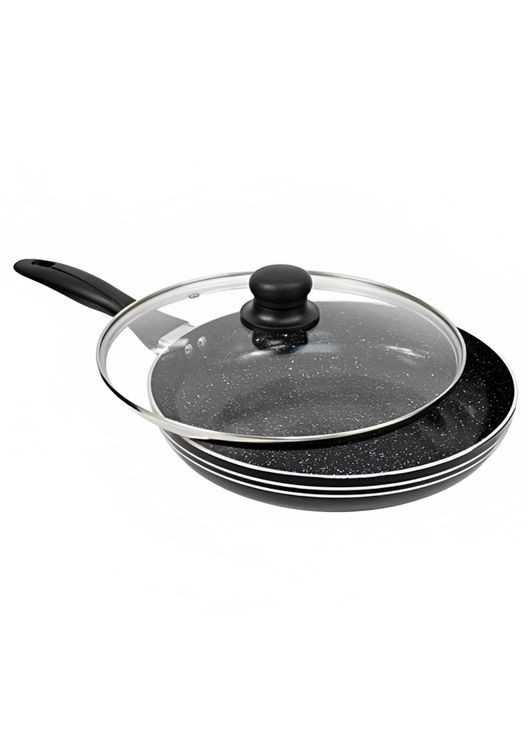 Сковорода з кришкою з антипригарним мармуровим покриттям 20 см (EB764) Edenberg (264649826)