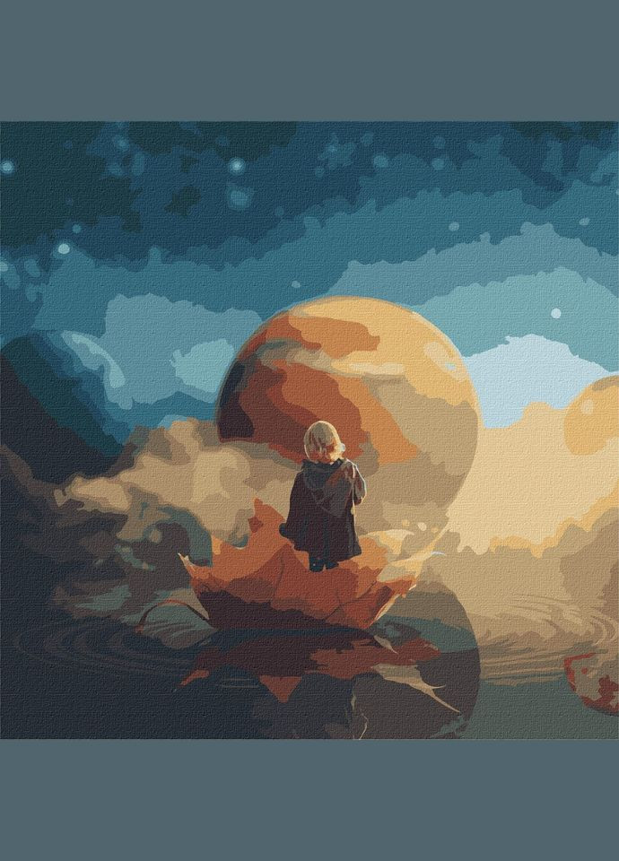 Картина по номерам "Космическая прогулка" KHO9547 с красками металлик IDEYKA (333701106)