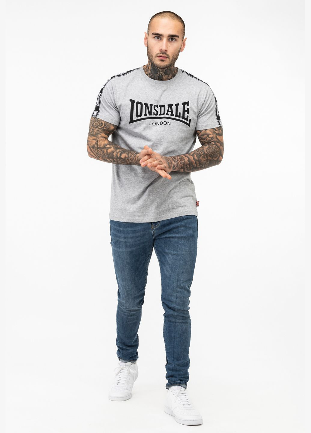 Сіра футболка Lonsdale Vementry