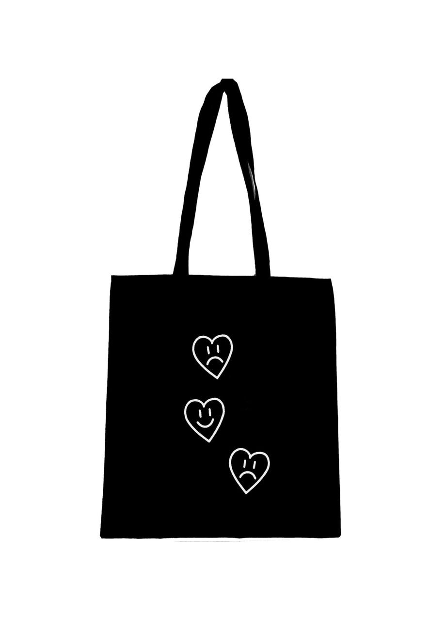 Экосумка шопер сумка с принтом "Сердечка" Handmade (292713942)