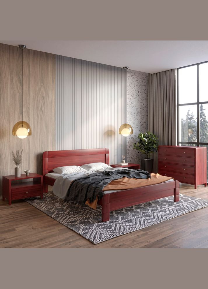 Двоспальне дерев'яне ліжко Тоскана 160х200 см (MBG-3475) Mebigrand (368282770)