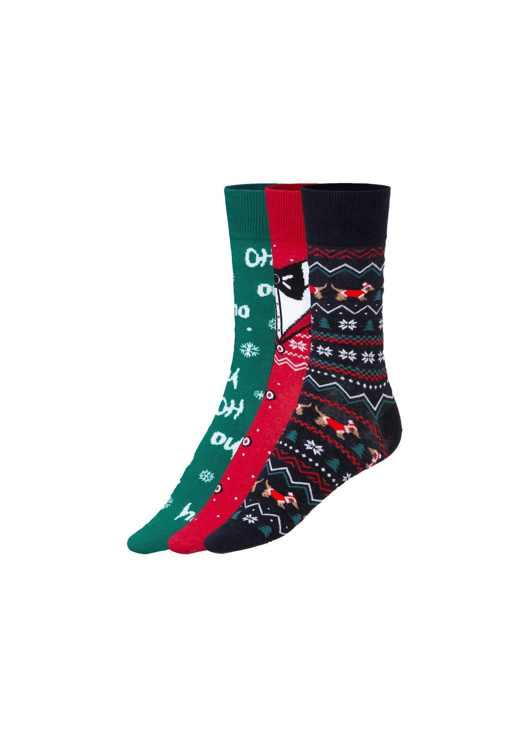 Комбіновані шкарпетки набір 3 пари для чоловіка lycra® 424423-1 43-46 різнобарвний Livergy (324211496)