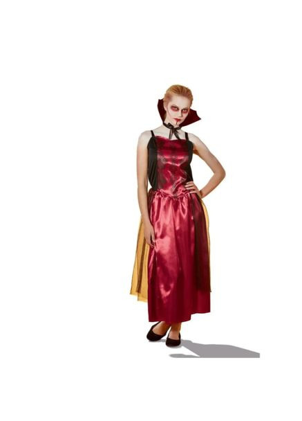 Платье на Хеллоуин женское Вампир L красно-черный Jannet Сукня (355796032)