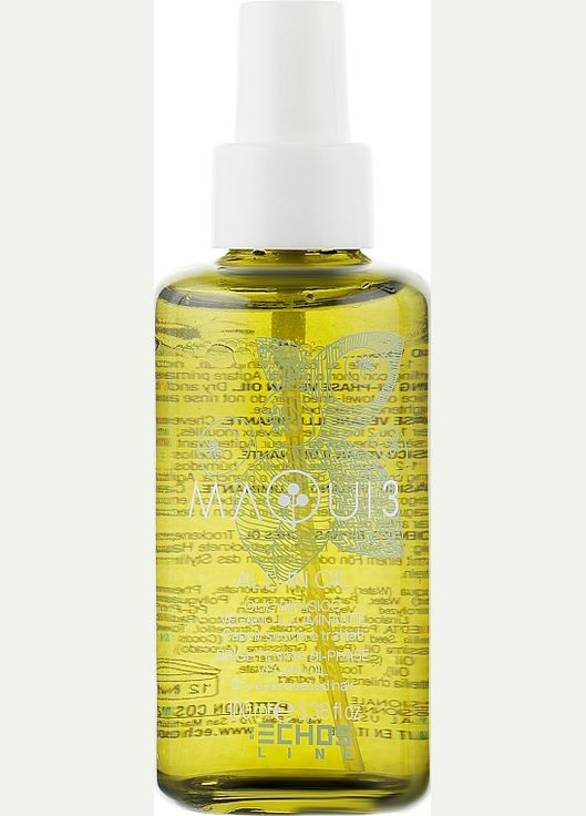 Двухфазное веганское масло для блеска волос Maqui 3 Brightening Bi-Phase Vegan Oil 100ml (843684-152503) Echosline (368665114)