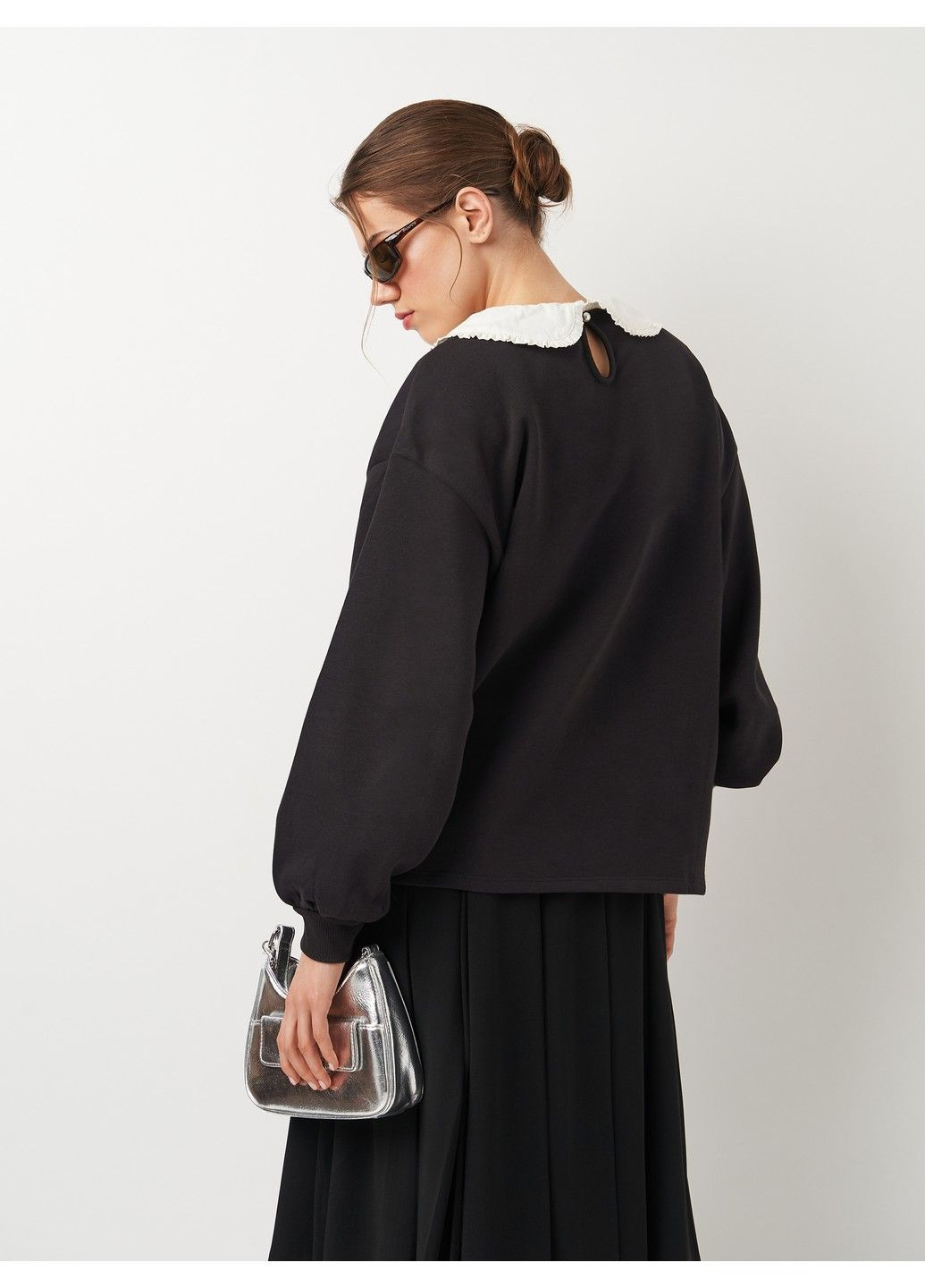 Чорний толстовка H&M однотонний (296214812)