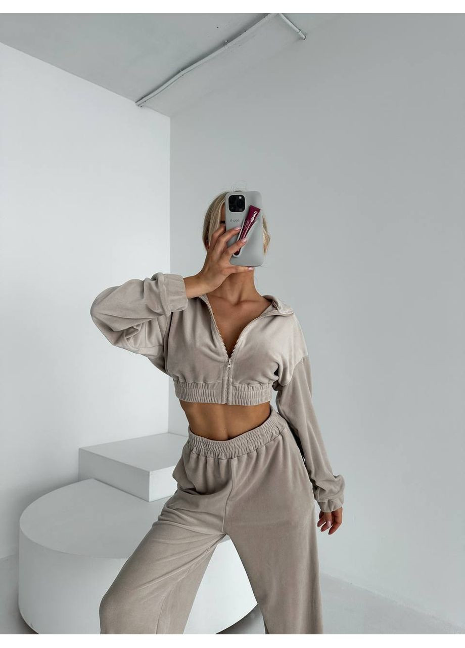 Жіночий спортивний велюровий костюм queensleep_7km 241 (350199235)