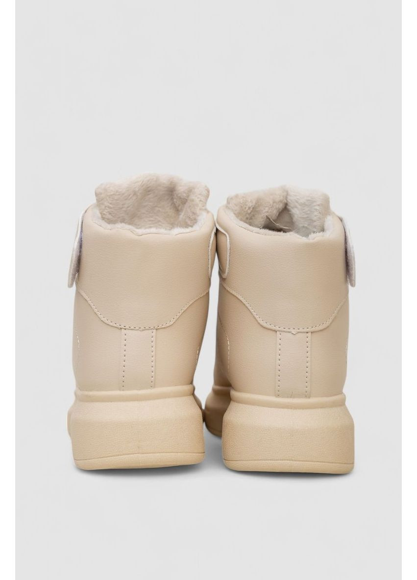 Кросівки жіночі зимові на хутрі, колір чорно-білий, 248RA2252 Ager бежеві всесезони (369972168)