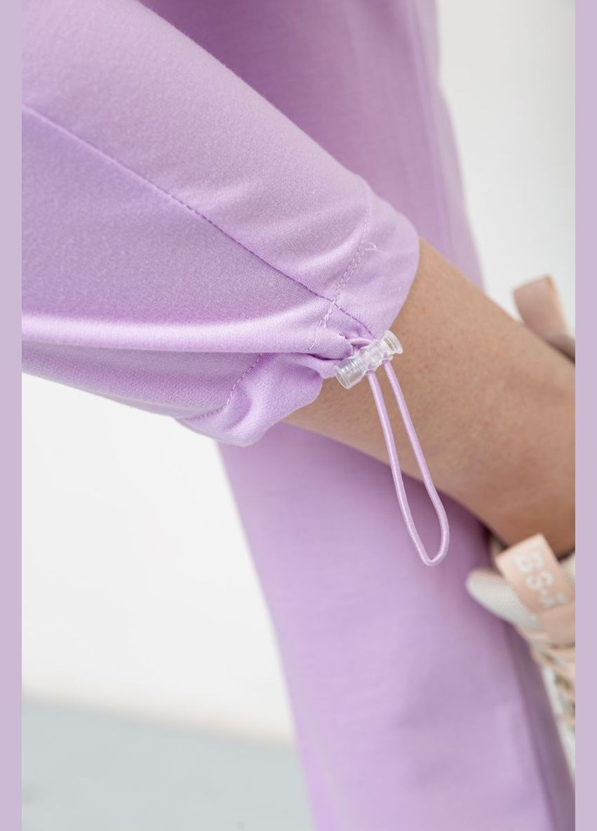 Спорт штани жіночі однотонні, колір бузковий, Ager (288751662)