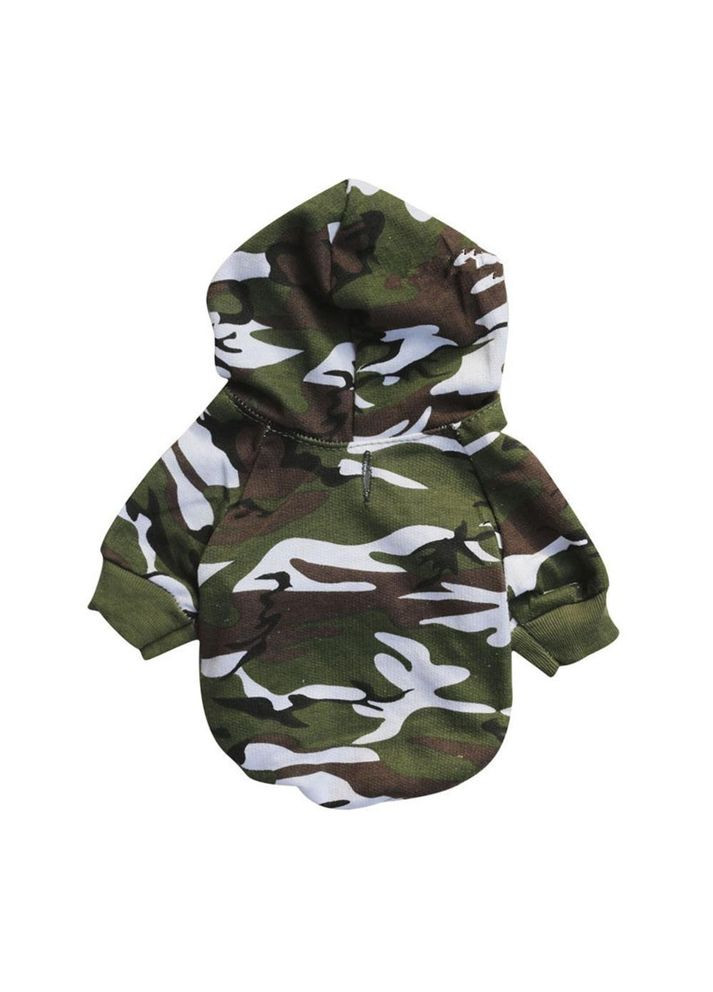 Худі для котів Pet Style "Камуфляж" Зелений 4XL No Brand - (323234051)