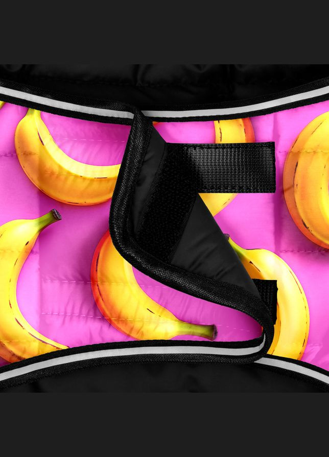 Курточка-накидка для собак Clothes, рисунок "Бананы на розовом", S, А 32 см, B 41-51 см, С 25-35 см WAUDOG (329436775)