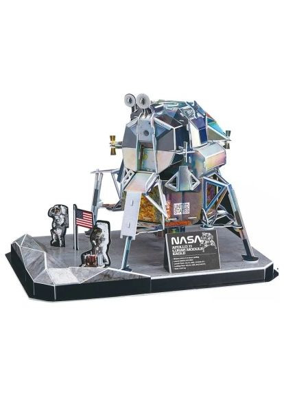 Пазл Cubic Fun 3D NASA Лунный модуль Орел миссии Аполлон-11 (DS1058h) CubicFun 3D NASA Місячний модуль Орел місії Аполлон-11 (366158760)