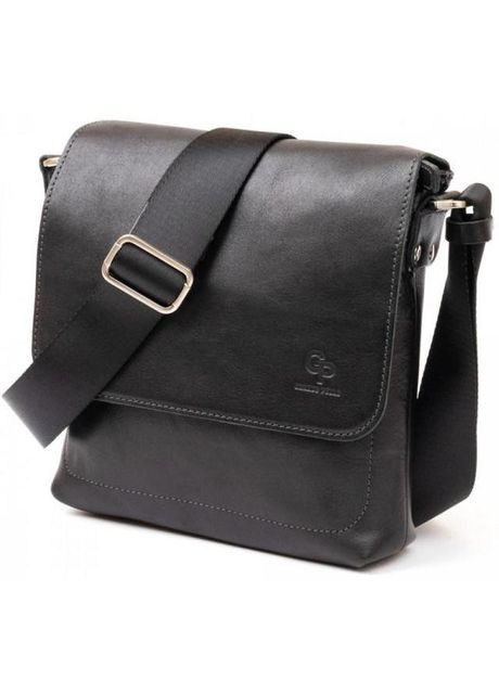 Сумка планшет через плечо мужская из натуральной кожи маленькая для документов и для телефона Черный 35923 Grande Pelle (361432913)