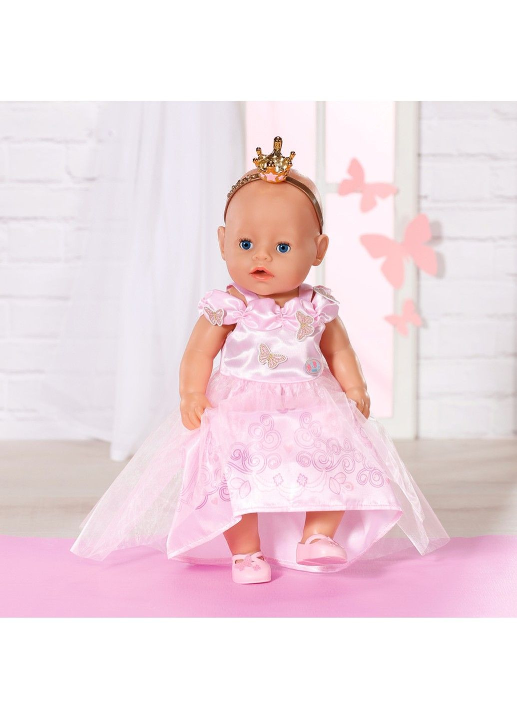 Набір одягу для ляльки - Принцеса (сукня, туфлі, корона) BABY born (335401068)