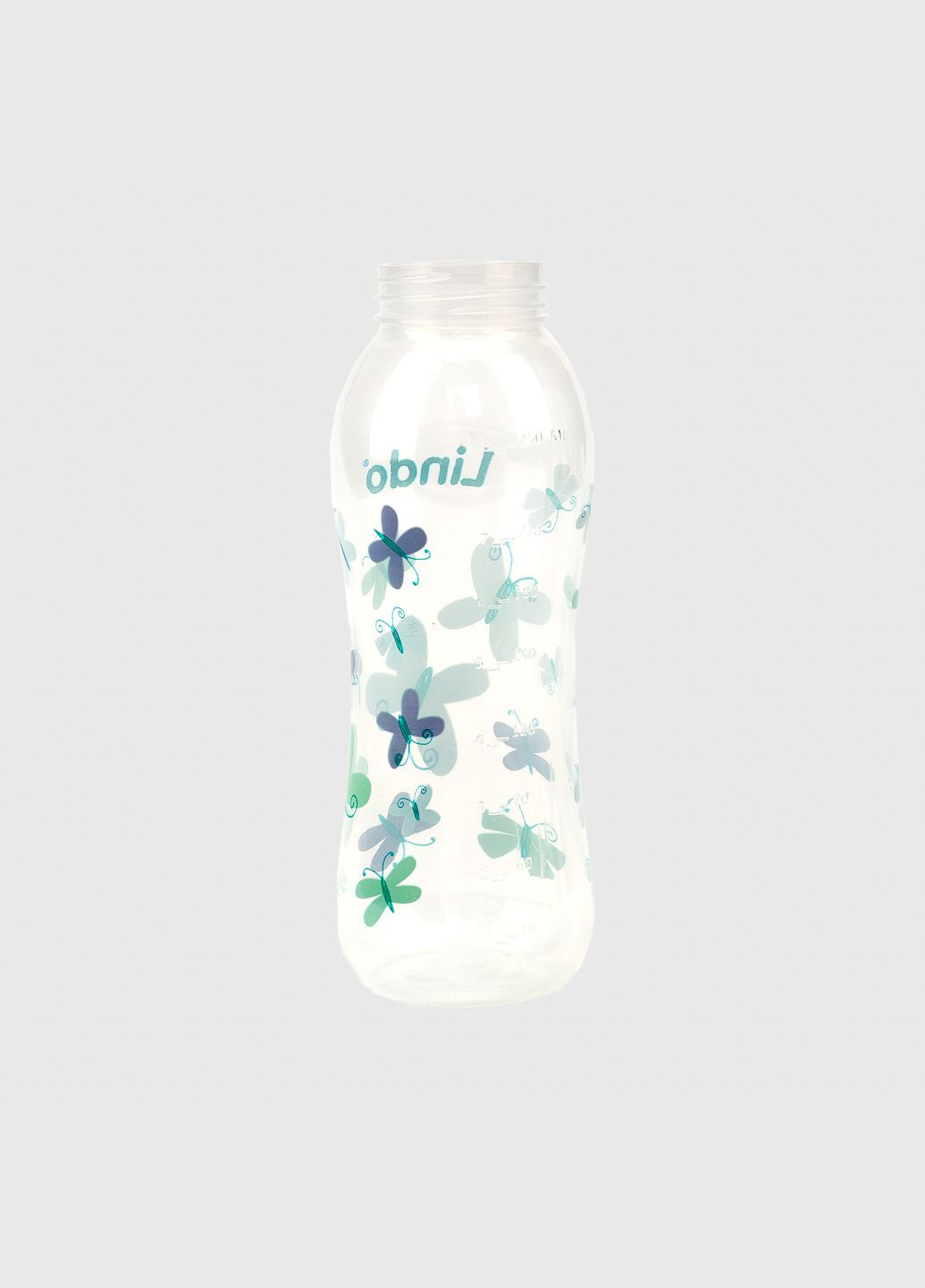 Бутылка круглая LI145 с силиконовой соской Lindo (286420637)
