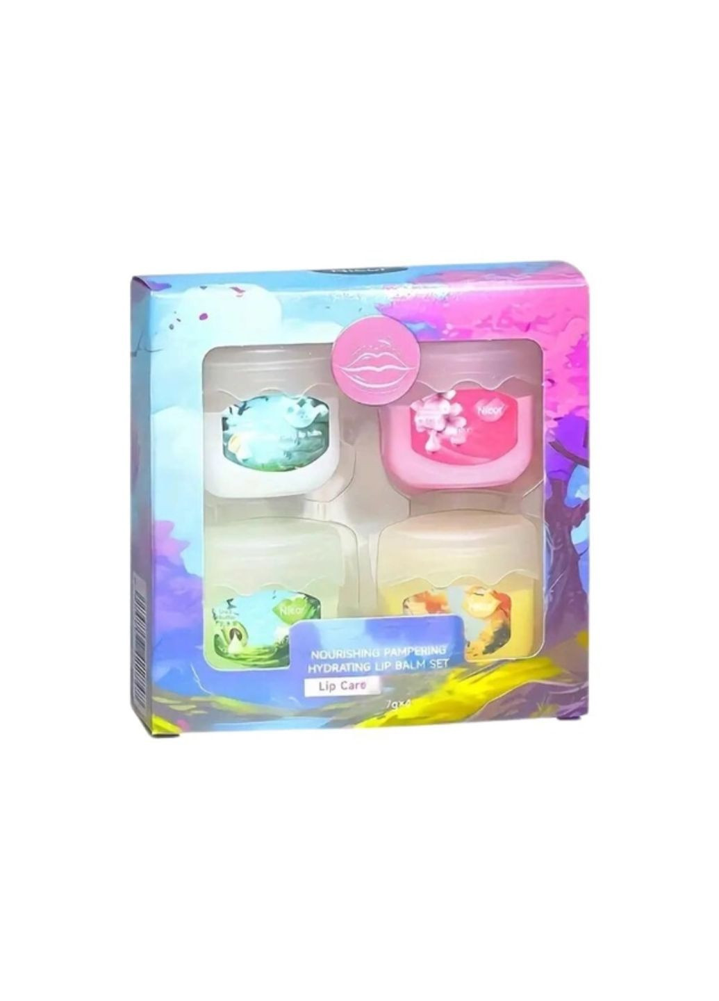 Набір бальзамів для губ, 4 шт по 7 г Nicor (293246475)