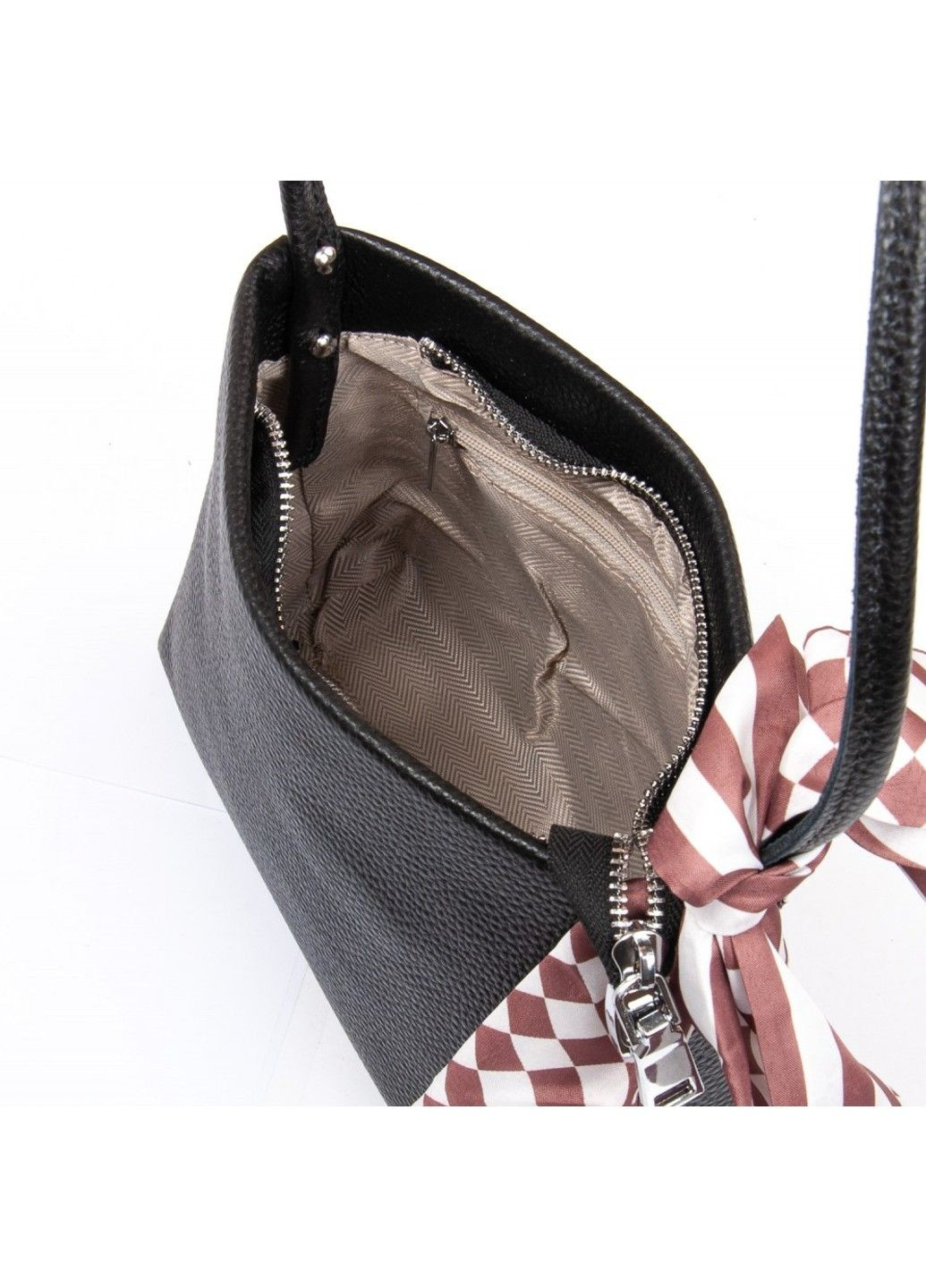 Жіноча шкіряна сумка класична 99116 black Alex Rai (293765272)
