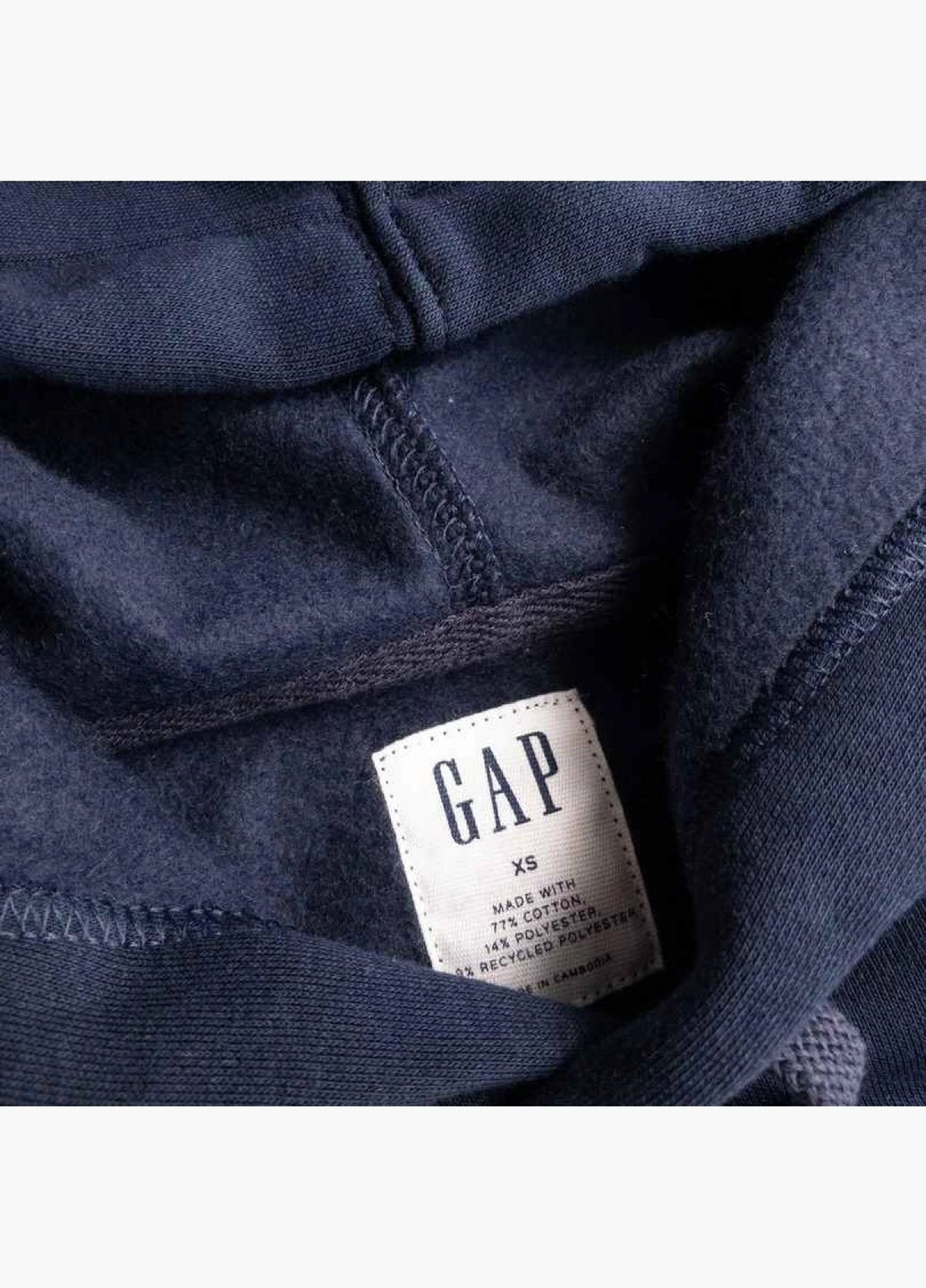 Худі чоловіче Logo Fleece Hoodie Royal Teal Blue 510981521 Gap (332609797)